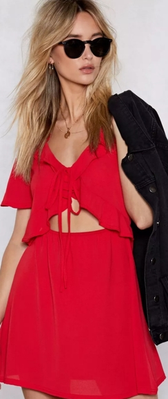 NWT Nasty Gal Things Will Work Cut-Out Dress - Picture 4 of 8